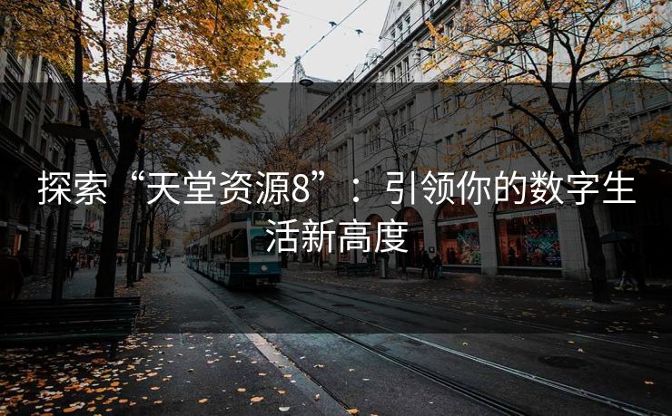 探索“天堂资源8”：引领你的数字生活新高度